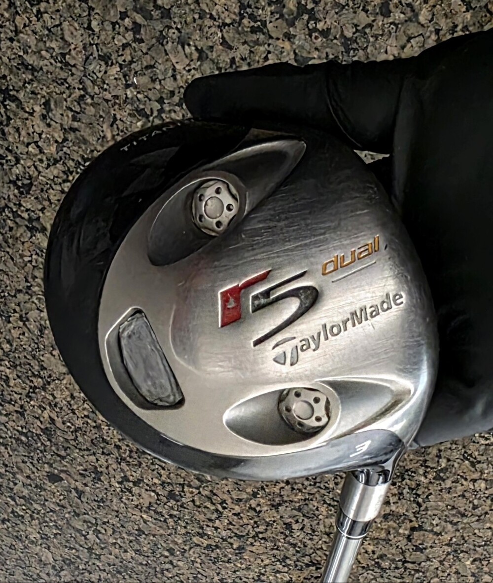 Taylormade R5 Dual Golf 3 Wood Titanium Graphite shaft R-Flex M.A.S 5.55 mid Tor